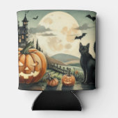 ハロウィーン/秋/秋/カボチャ/猫 缶クーラー (裏面)