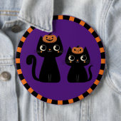 ハロウィーン/秋/秋/カボチャ/猫 缶バッジ (インサイチュ)