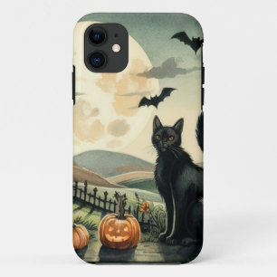 ハロウィーン/秋/秋/カボチャ/猫 iPhone 11 ケース