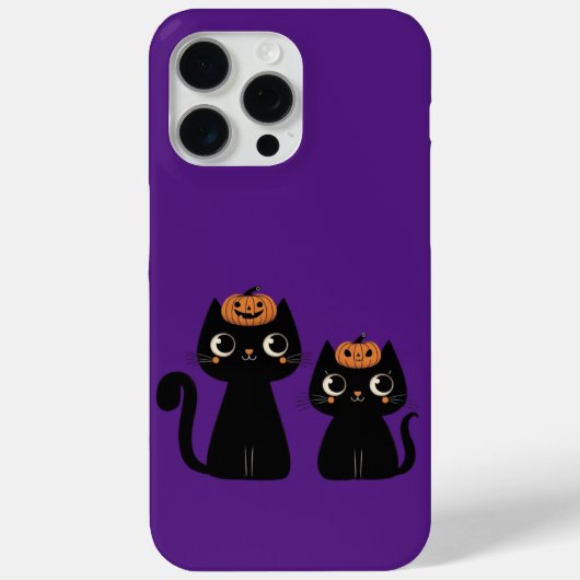 ハロウィーン/秋/秋/カボチャ/猫 Case-Mate iPhoneケース (裏面)