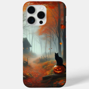 ハロウィーン/秋/秋/カボチャ/猫 iPhone 15 PRO MAXケース