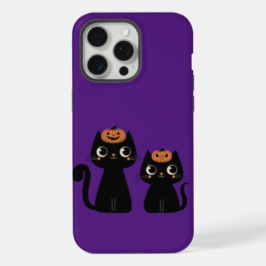 ハロウィーン/秋/秋/カボチャ/猫 iPhoneケース (裏面)
