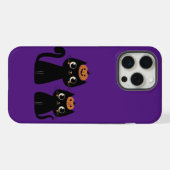 ハロウィーン/秋/秋/カボチャ/猫 iPhoneケース (裏面横)