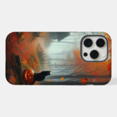 ハロウィーン/秋/秋/カボチャ/猫 iPhoneケース (裏面横)