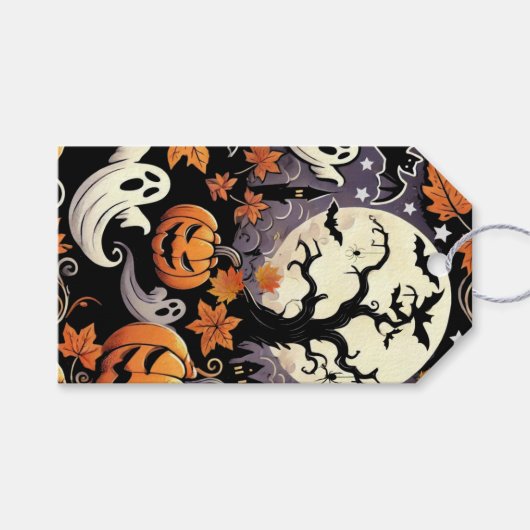 ハロウィーン/秋/秋 ギフトタグ (正面(横))