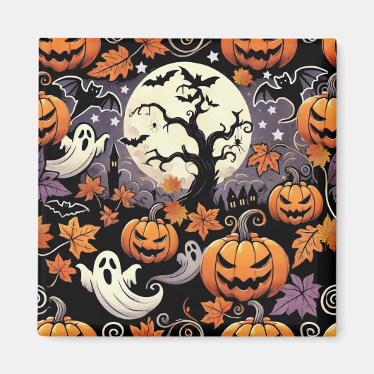 ハロウィーン/秋/秋 マグネット (正面)