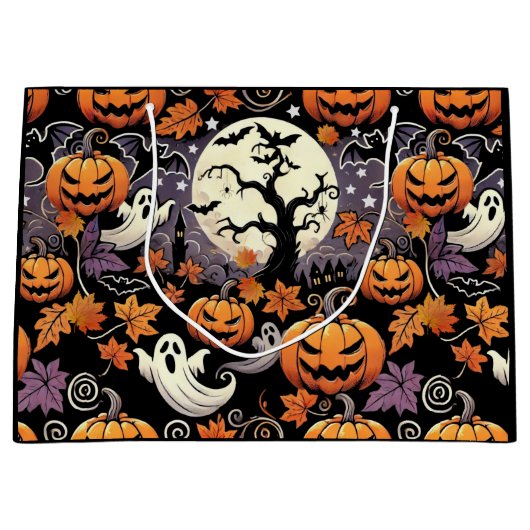 ハロウィーン/秋/秋 ラージペーパーバッグ (正面)