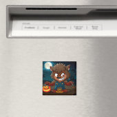 ハロウィーン/秋/秋/人狼/漫画 マグネット (インサイチュ (食洗機))