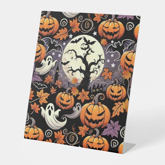 ハロウィーン/秋/秋 台座サイン (正面)