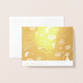 ハロウィーン 箔カード (裏面封筒付き)