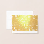 ハロウィーン 箔カード (裏面封筒付き)