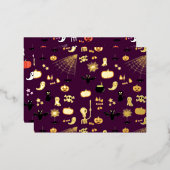 ハロウィーン 箔シーズンポストカード (正面/裏面)