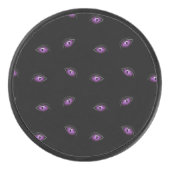 ハロウィーン，紫の目，トリックまたは治療，ブー アイスホッケーパック (正面)