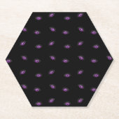 ハロウィーン，紫の目，トリックまたは治療，ブー ペーパーコースター (正面)