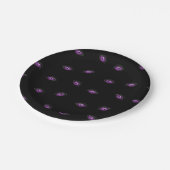 ハロウィーン，紫の目，トリックまたは治療，ブー ペーパープレート (アングル)