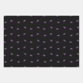 ハロウィーン，紫の目，トリックまたは治療，ブー ラッピングペーパーシート (正面3)