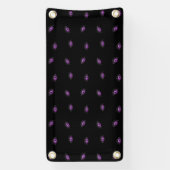 ハロウィーン，紫の目，トリックまたは治療，ブー 横断幕 (縦)