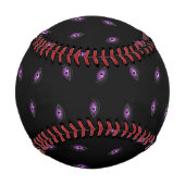 ハロウィーン，紫の目，トリックまたは治療，ブー 野球ボール (正面)