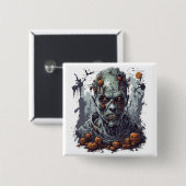 ハロウィーン 缶バッジ (正面&裏面)