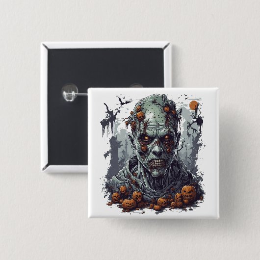 ハロウィーン 缶バッジ (正面&裏面)