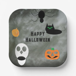 ハロウィーン 装飾 プレート 紙皿