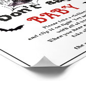 ハロウィーン「言わないベビー」赤ちゃんシャワーゲームポスター ポスター (角)