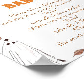 ハロウィーン「言わないベビー」赤ちゃんシャワーゲームポスター ポスター (角)