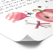 ハロウィーン「言わないベビー」赤ちゃんシャワーゲームポスター ポスター (角)