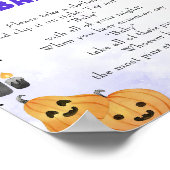 ハロウィーン「言わないベビー」赤ちゃんシャワーゲームポスター ポスター (角)