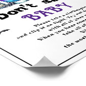 ハロウィーン"言わないベビー"赤ちゃんシャワーゲーム ポスター (角)