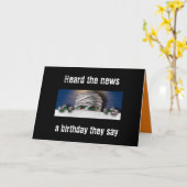 ハロウィーン/誕生日も。お前には困る! カード (黄色い花)