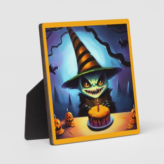 ハロウィーン – 誕生日1 フォトプラーク (正面)