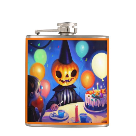 ハロウィーン – 誕生日2 フラスク (正面)