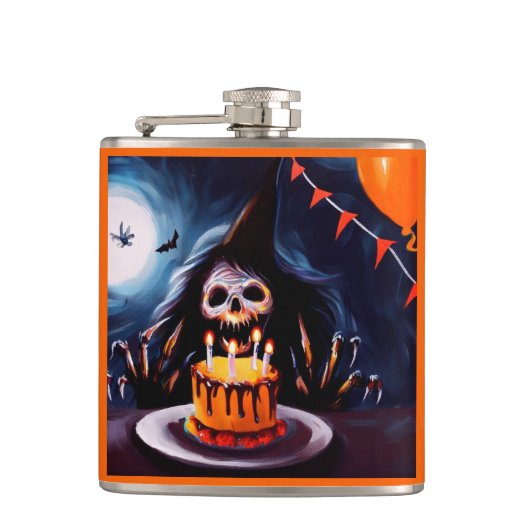 ハロウィーン – 誕生日4 フラスク (正面)