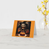 ハロウィーン – 誕生日5 カード (黄色い花)