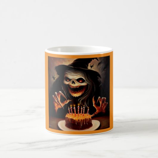 ハロウィーン – 誕生日5 コーヒーマグカップ (中央)