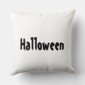 ハロウィーン 赤と黒のテキスト 飾り ホームアクセント クッション (裏面)