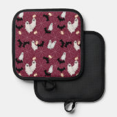 ハロウィーン 鍋敷き (正面/裏面)