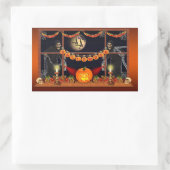 ハロウィーン 長方形シール (バッグ)