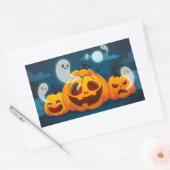 ハロウィーン 長方形シール (封筒)