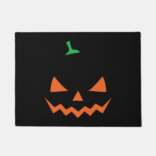 ハロウィーン – 面白いハロウィーンのカボチャ ドアマット (正面)
