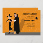 ハロウィーン「顔·イン·ホール」招待状 招待状 (正面/裏面)