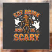 ハロウィーン 食べる 飲む 怖い ゴースト デザイン_1 ウィンドウサイン (シート2)