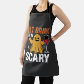 ハロウィーン 食べる 飲む 怖い ゴースト デザイン 1 エプロン (インサイチュ)