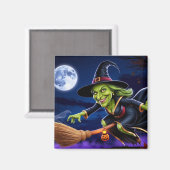 ハロウィーン/魔女マグネット マグネット (正面/裏面)