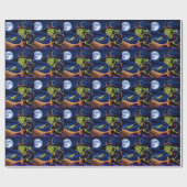 ハロウィーン/魔女ラッピング紙 ラッピングペーパー (フラット)