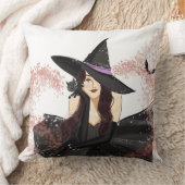 ハロウィーン、魔女 クッション (ブランケット)