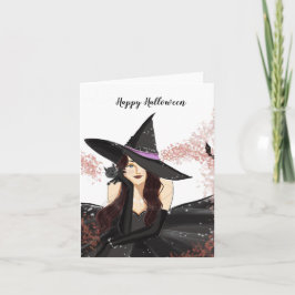 ハロウィーン、魔女 ノートカード