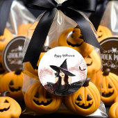 ハロウィーン、魔女 ラウンドシール