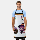 ハロウィーン/魔女/秋/10月 エプロン (着用した状態)
